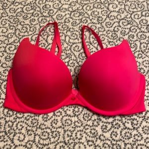 Hot pink bra